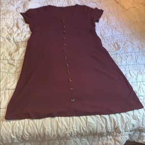 Burgundy dress